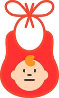 Bib Flat Icon vector