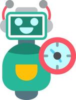 Bot Flat Icon vector