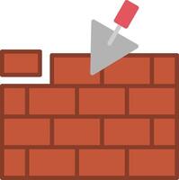 Brickwall Flat Icon vector
