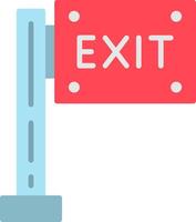 Exit Flat Icon vector