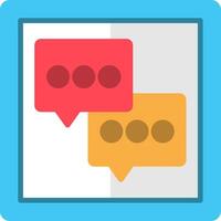 Message Flat Icon vector
