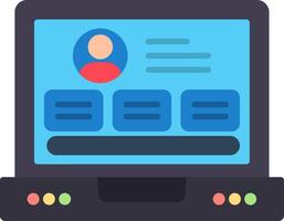 Profile Flat Icon vector