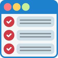 Schedule Flat Icon vector