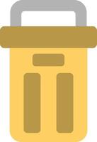 Trash Can Flat Icon vector