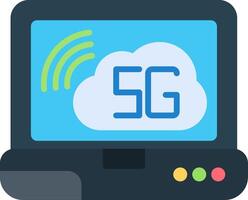 Cloud Connection Flat Icon vector