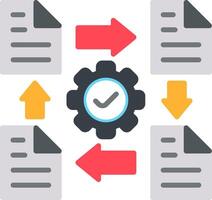 Data Flat Icon vector