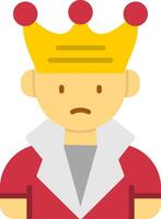 King Flat Icon vector