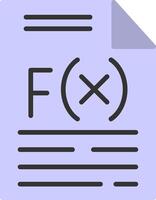 Function Flat Icon vector