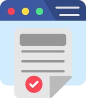 Terms And Conditions Flat Icon vector
