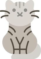 Cat Flat Icon vector