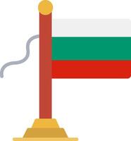 Bulgaria Flag Flat Icon vector