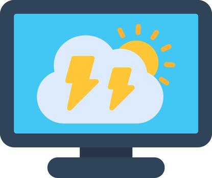 Computer Flat Icon vector