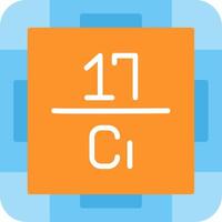 Chlorine Flat Icon vector