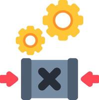 Do Not Clamp Flat Icon vector