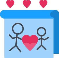 Draw Flat Icon vector