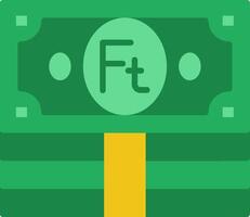 Forint Flat Icon vector