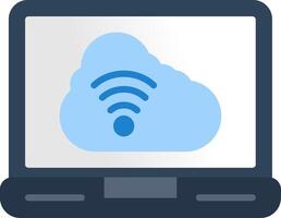 Cloud Computing Flat Icon vector