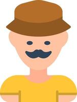 Man Flat Icon vector