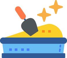 Sandbox Flat Icon vector