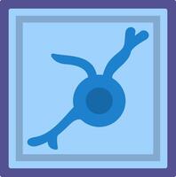Oligodendrocyte Flat Icon vector