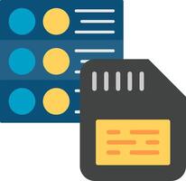 Save Data Flat Icon vector