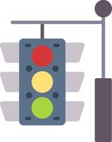 Traffic Light Flat Icon vector