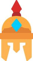 Roman Helmet Flat Icon vector