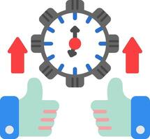 Time Management Flat Icon vector