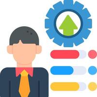 Skill Development Flat Icon vector