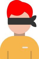 Blind Flat Icon vector