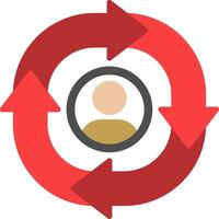 Change Flat Icon vector