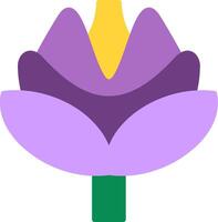 Crocus Flat Icon vector