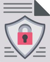 Data Privacy Flat Icon vector