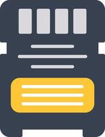 Card Flat Icon vector