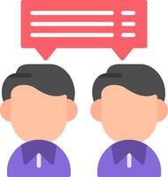 Discussion Flat Icon vector