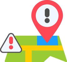 Emergency Area Flat Icon vector