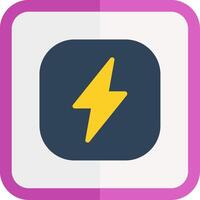Flash Flat Icon vector