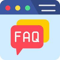 Faq Flat Icon vector