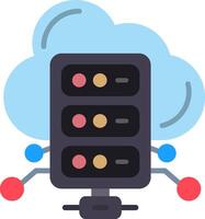 Hosting Flat Icon vector