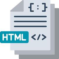 Html Flat Icon vector