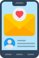 Message Flat Icon vector