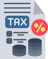 Tax Document Flat Icon vector