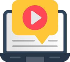 Tutorial Flat Icon vector