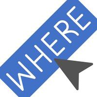 Where Flat Icon vector