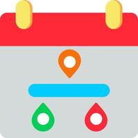 Timeline Flat Icon vector