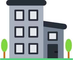 Building Flat Icon vector