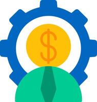 Businessman Flat Icon vector
