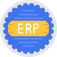 Erp Flat Icon vector