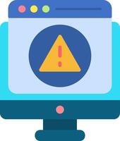 Error Flat Icon vector