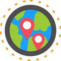 Globe Flat Icon vector